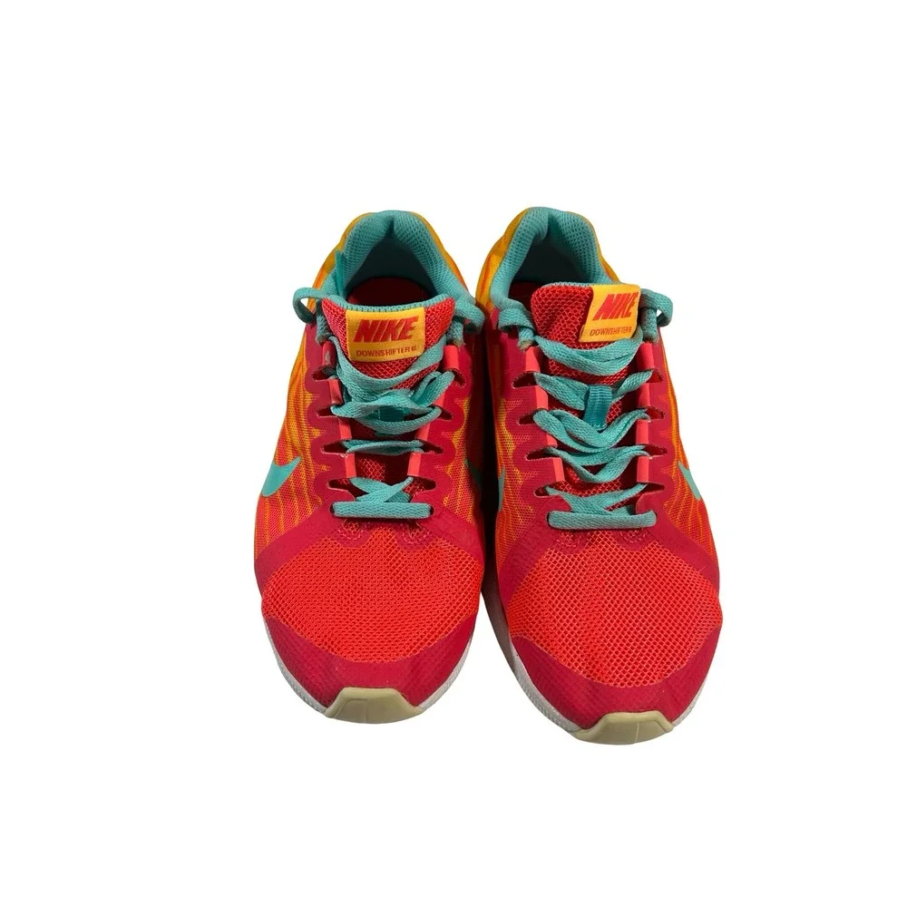 Nike Downshifter 8 Kids Running Shoes Hyper Crimson Teal AT2968-600 Size 3.5Y